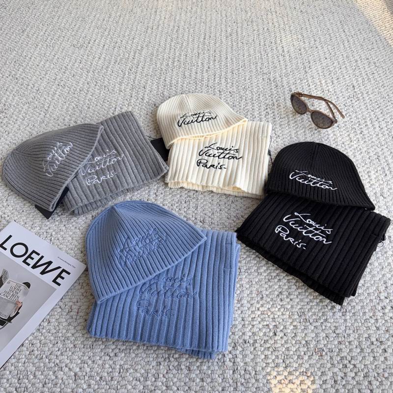 LV scarf hat dx07
